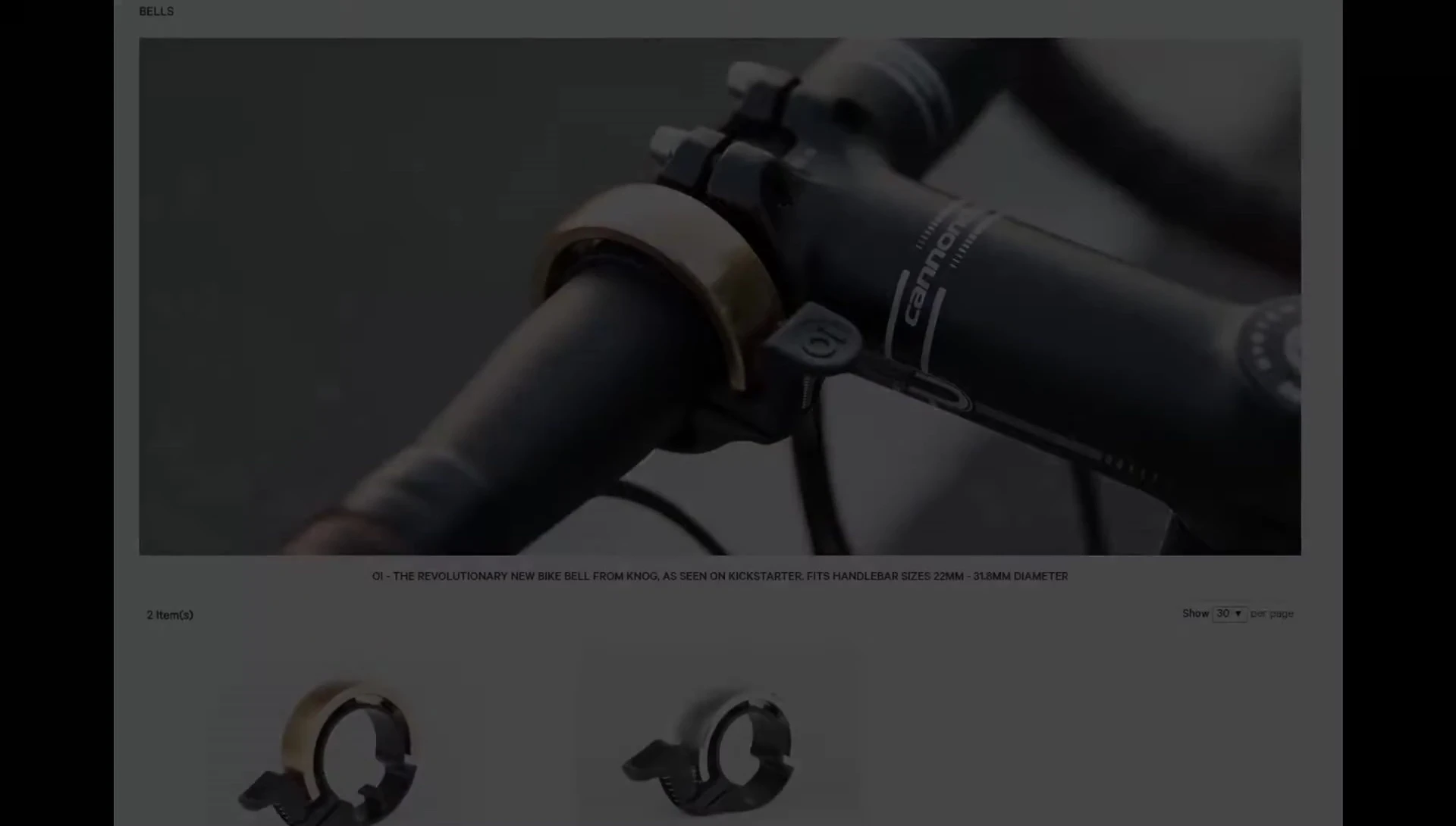 Screenshot of the Knog Oi website showcasing various colors.