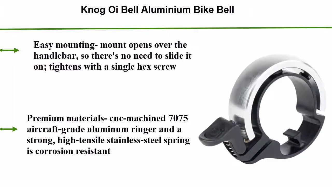 Showing the easy mounting mechanism of the bell.