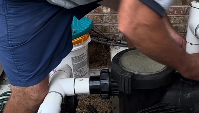 Tighten all connections.