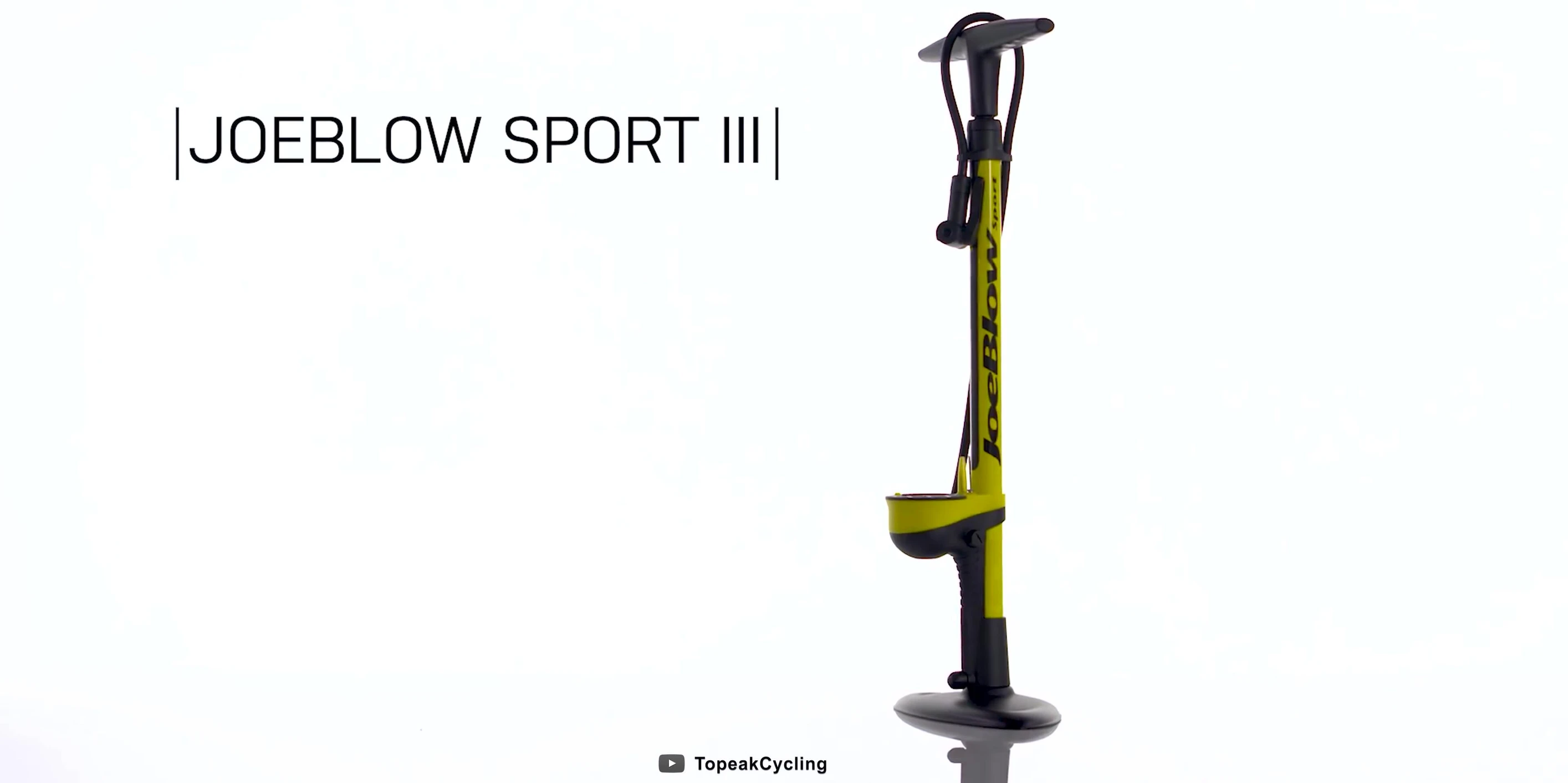 Topeak JoeBlow Sport 3 floor pump shown in use