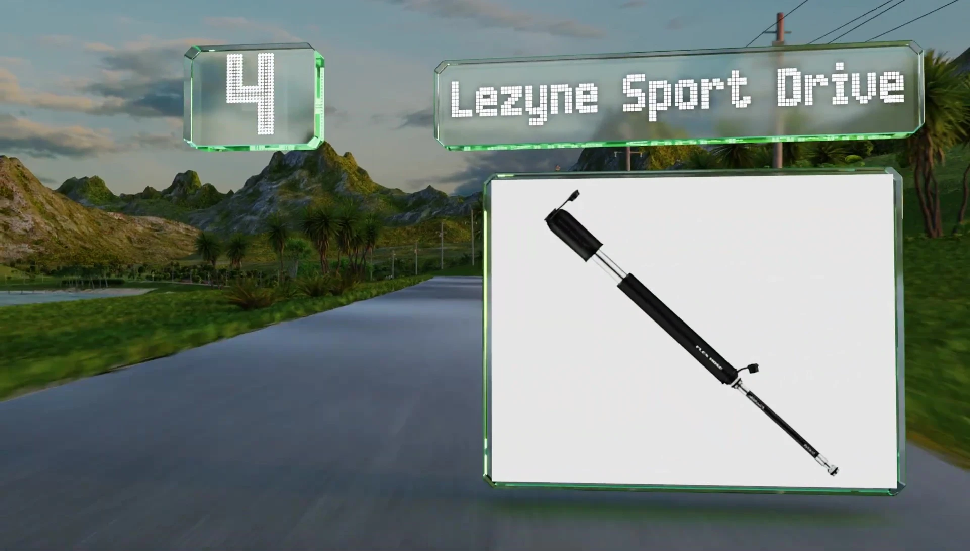 Lezyne Sport Drive mounted on a bike frame