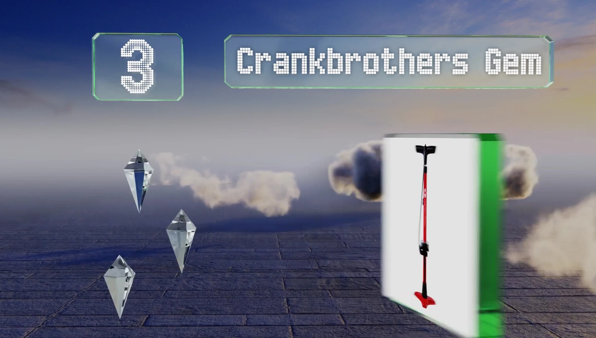 Crankbrothers Gem showing the foot-operated switch