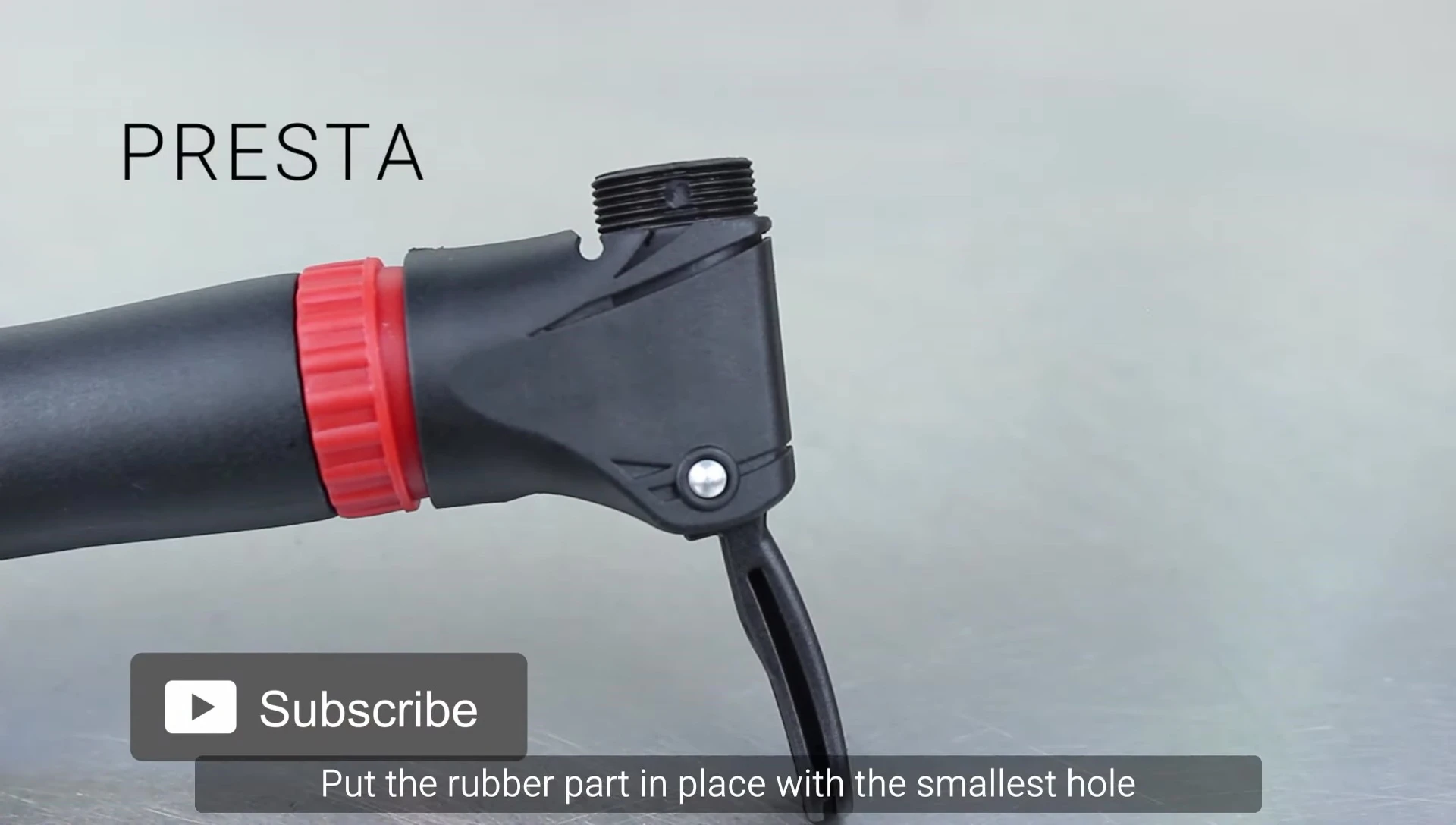 Inserting the rubber pad and aligning the holes.