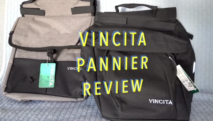 Unboxing and initial inspection of Vincita bags. Note the velcro straps for attachment.