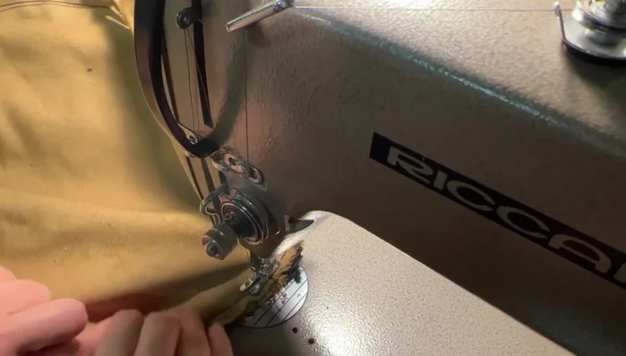 Trim excess threads.