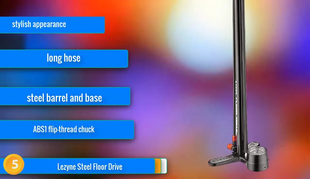 Lezyne Steel Flow Drive pump in action