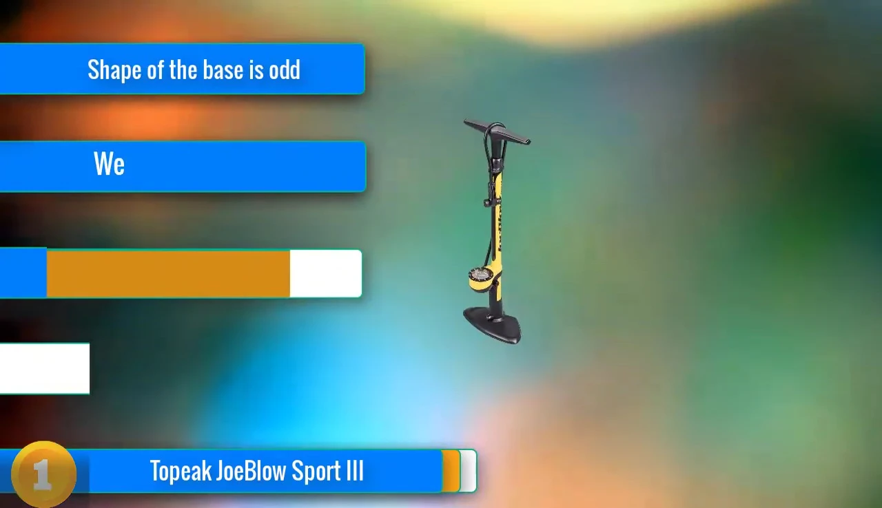 Close-up of the Topeak JoeBlow Sport III pump head