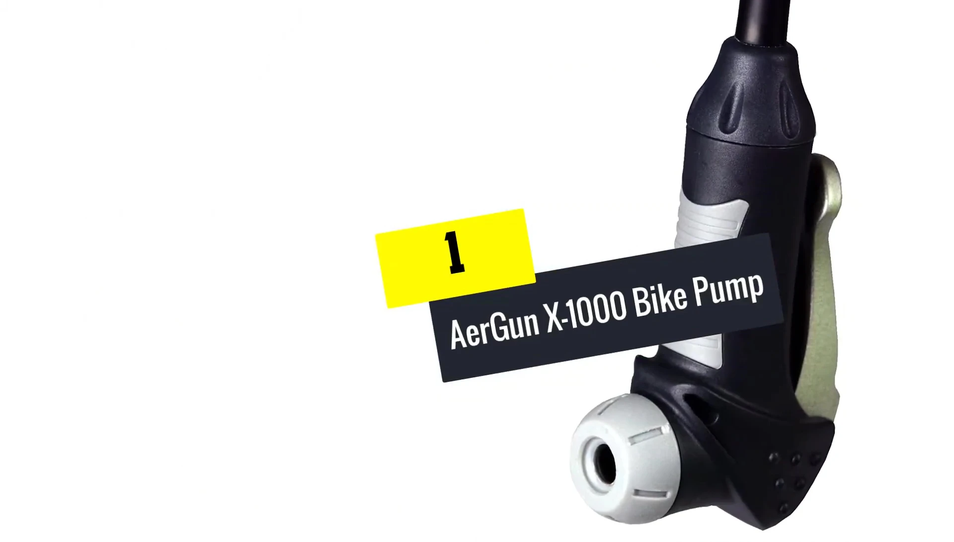 Airgun X1000 Bike Pump shown from the side
