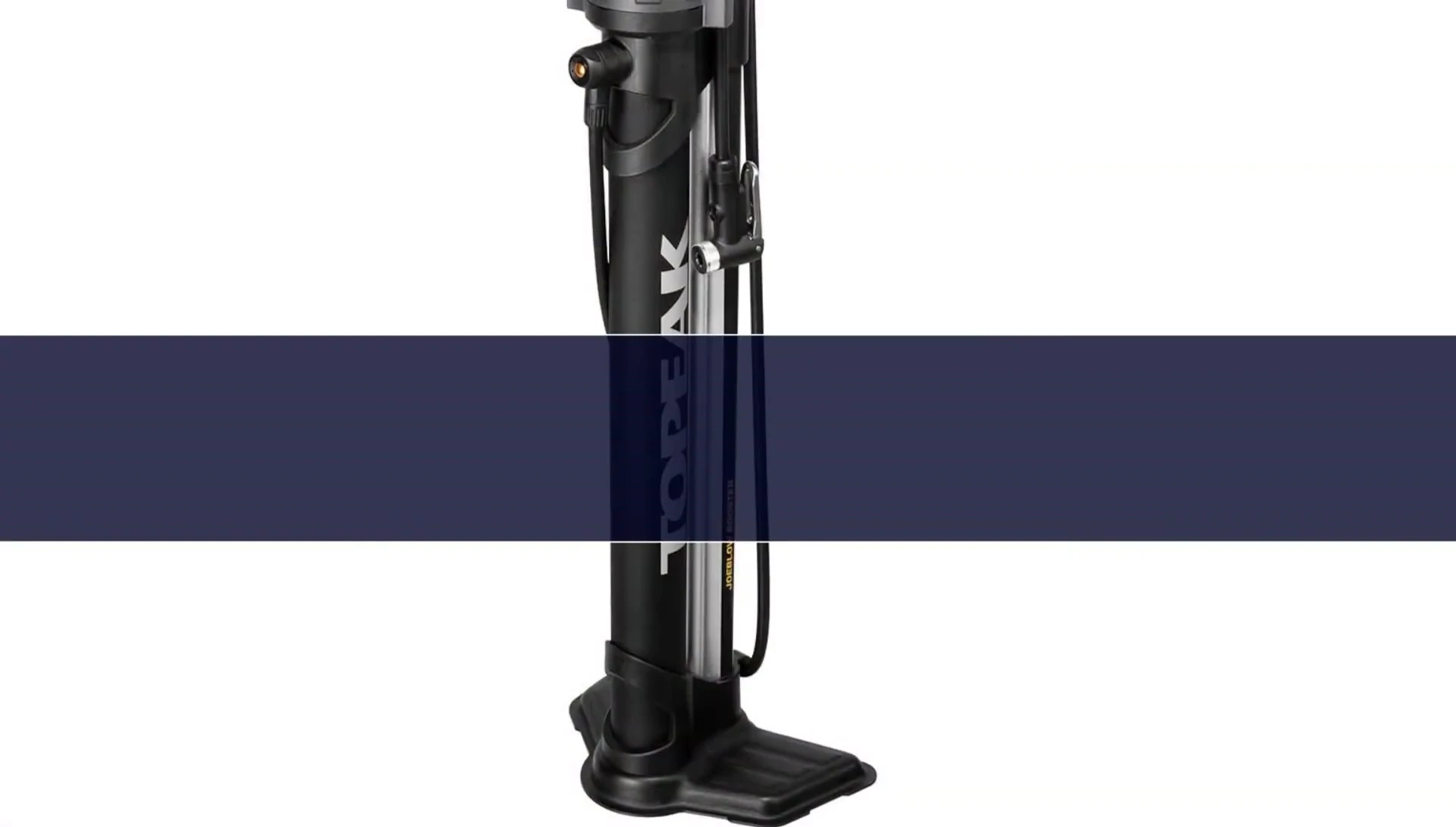 Topeak Joe Blow Booster being used to inflate a tubeless tire