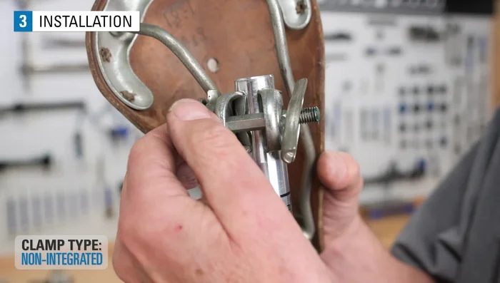 Set the desired angle and clamp the rails to the manufacturer's specified torque (15-20 Nm).