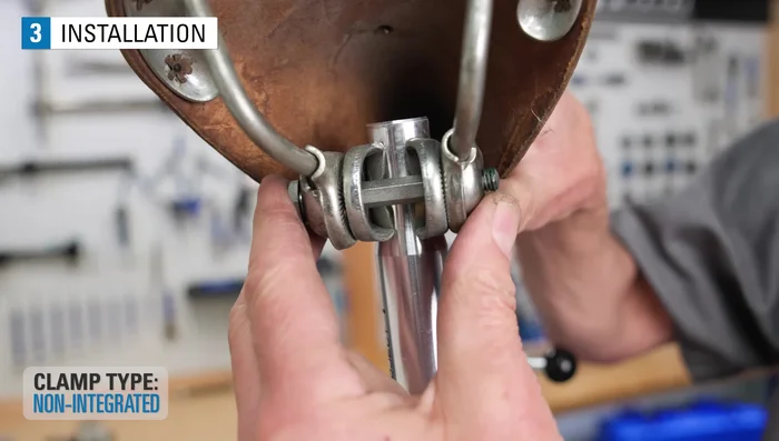 Set the desired angle and clamp the rails to the manufacturer's specified torque (15-20 Nm).