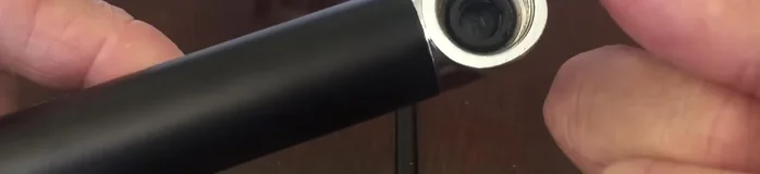 For Presta valves (road bikes), invert the adapter and insert it into the pump with the narrower end facing outwards.