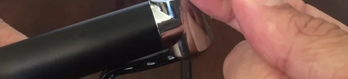 For Schrader valves (mountain bikes, hybrids, BMX, cruisers), insert the adapter into the pump with the wider end facing outwards.