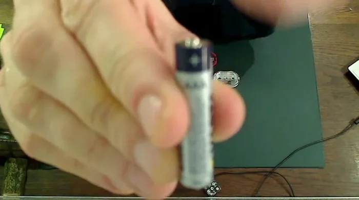 Insert two new AAA batteries, ensuring correct polarity (+ and -).