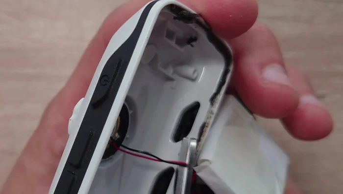 De-solder the wires from the speaker.