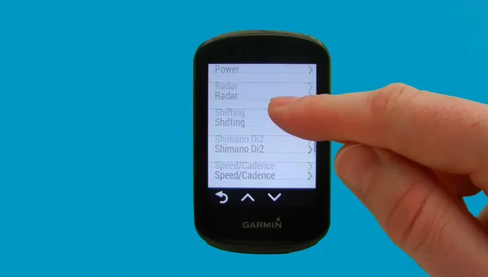 Select 'Shimano Di2' from the sensor list and confirm.