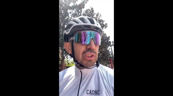 A detour is taken due to incorrect instructions. The rider uses their own knowledge to navigate around the obstacle.