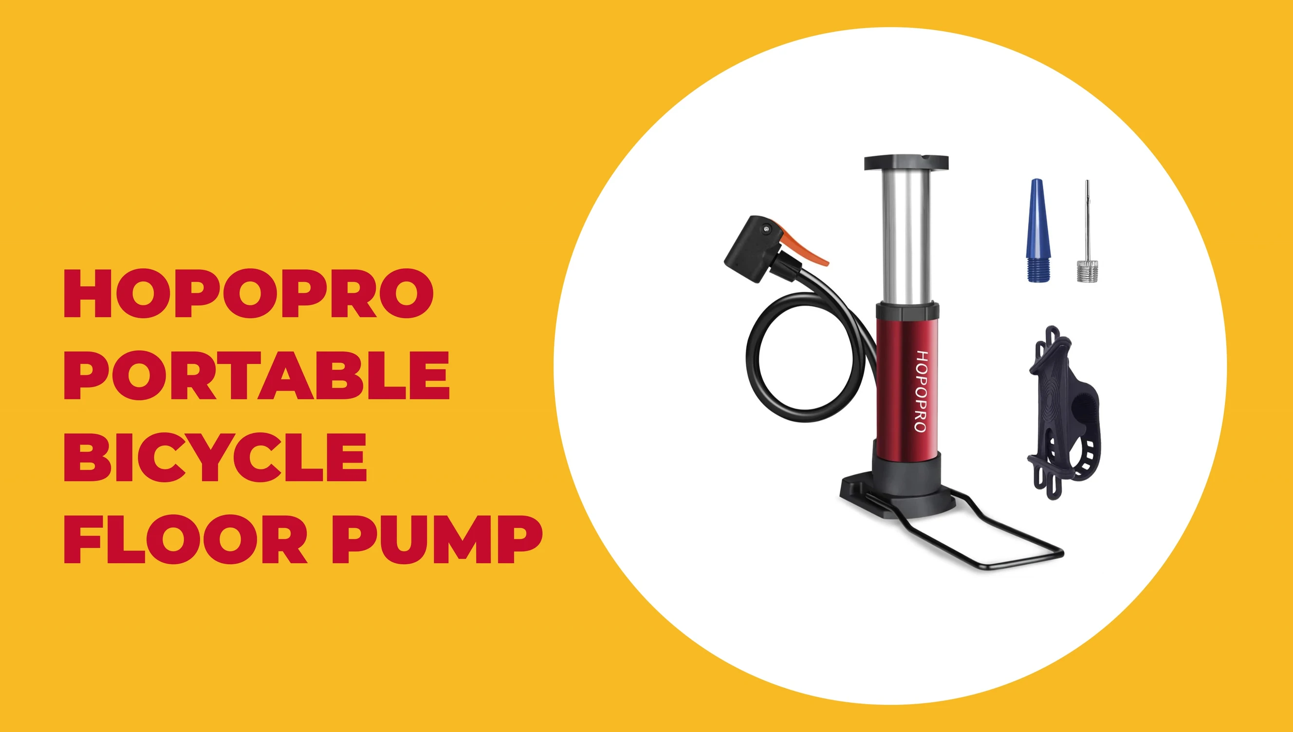Hopo Pro portable bicycle floor pump
