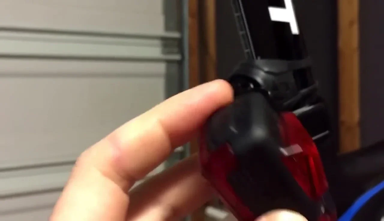 The power button and micro-USB charging port of the Flare R
