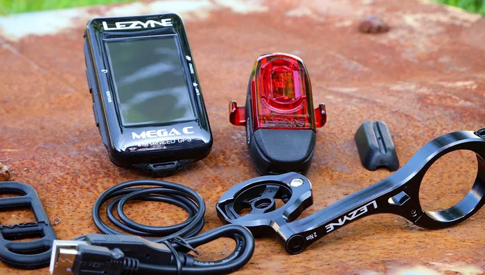 Review of Lezyne Mega XL: Durable, long battery life, large display, weather-resistant, GPS with navigation features.