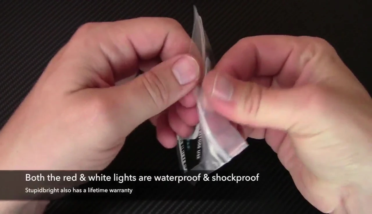 Detailed view of the SBF1 dual-light setup.