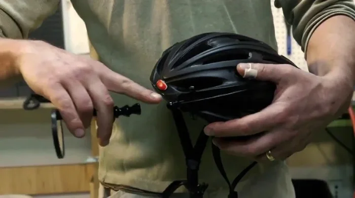 Insert the mirror into the ball joint with some force to secure it.