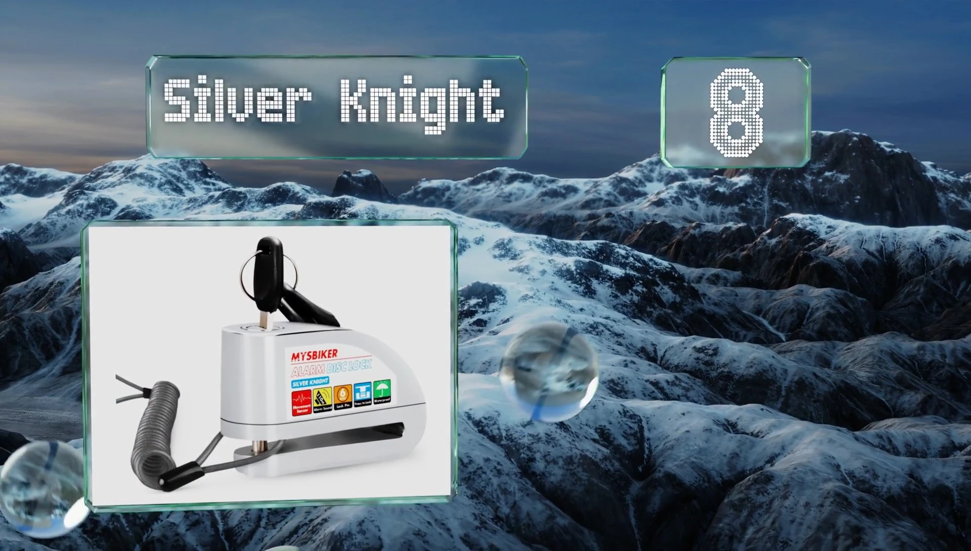 The Silver Knight Alarm Disc Lock