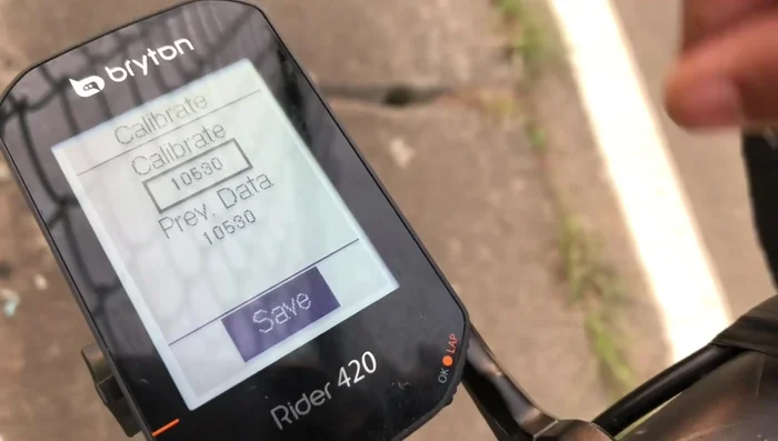 Save the calibration value.