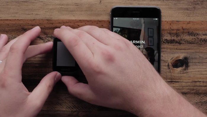 Power on your Edge 130 Plus.