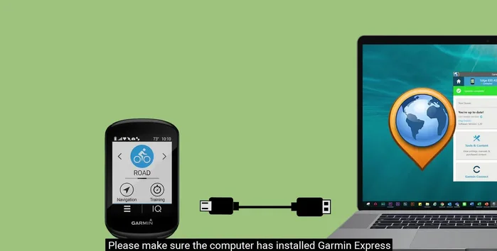 Ensure Garmin Express is installed on your computer and open the software.