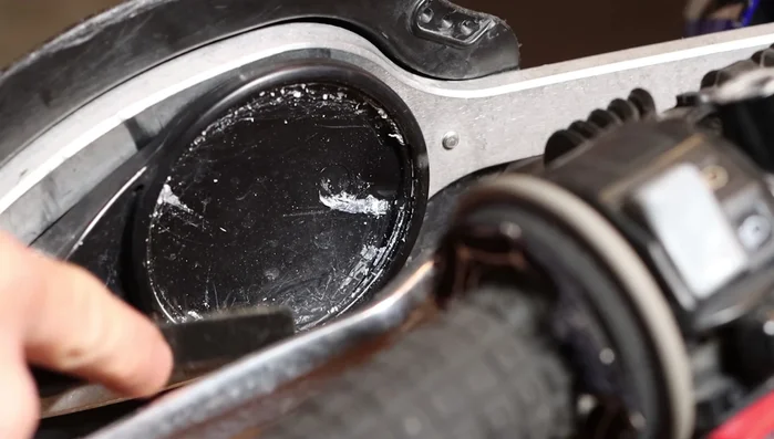 Seal the box containing the broken glass and dispose of it properly.