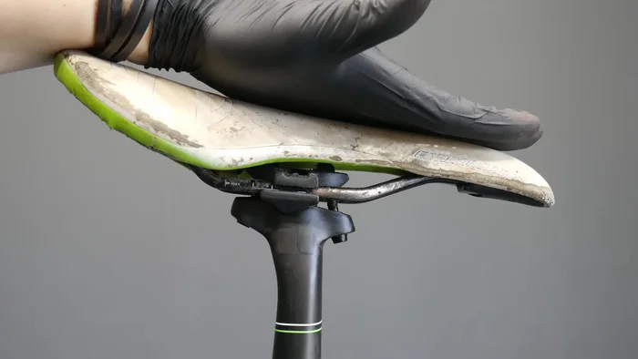 Start with the saddle parallel to the ground.