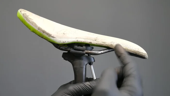 Adjust the saddle angle and position.