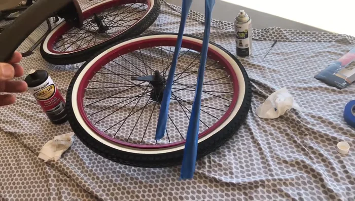 Tape off areas you don't want painted.