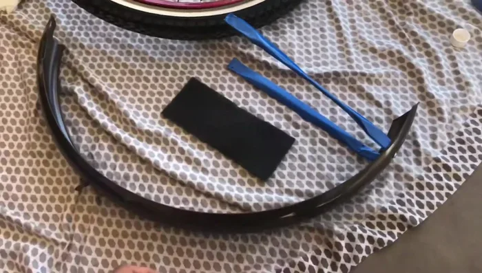 Clean the surface before and after sanding to remove debris and decal residue.