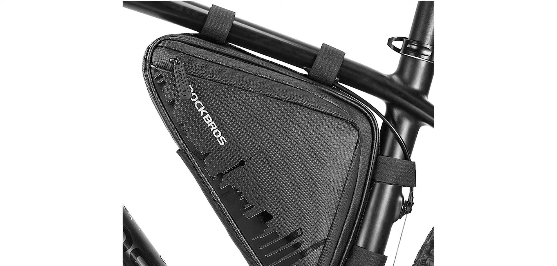 The Rock Bros bag showing its surface texture.