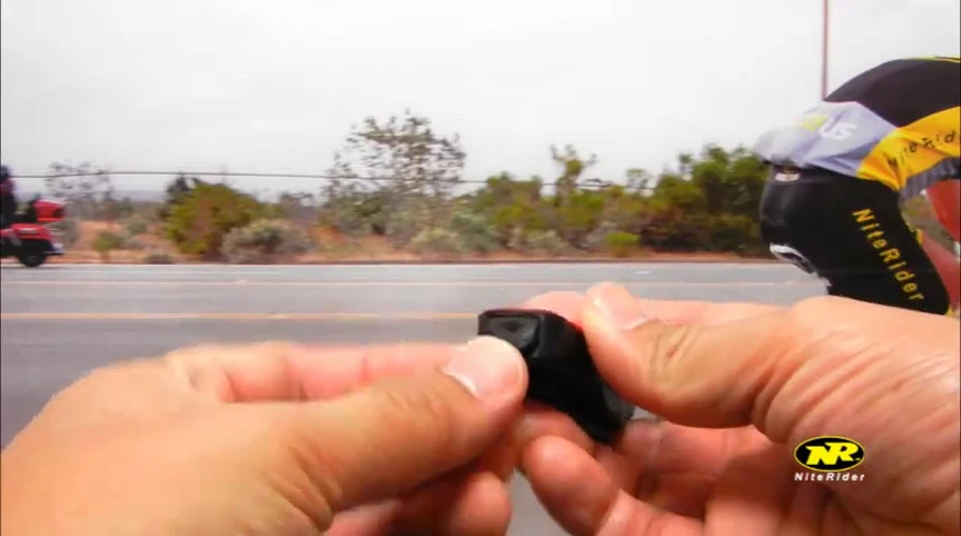 The Sabre35 being charged via micro-USB.
