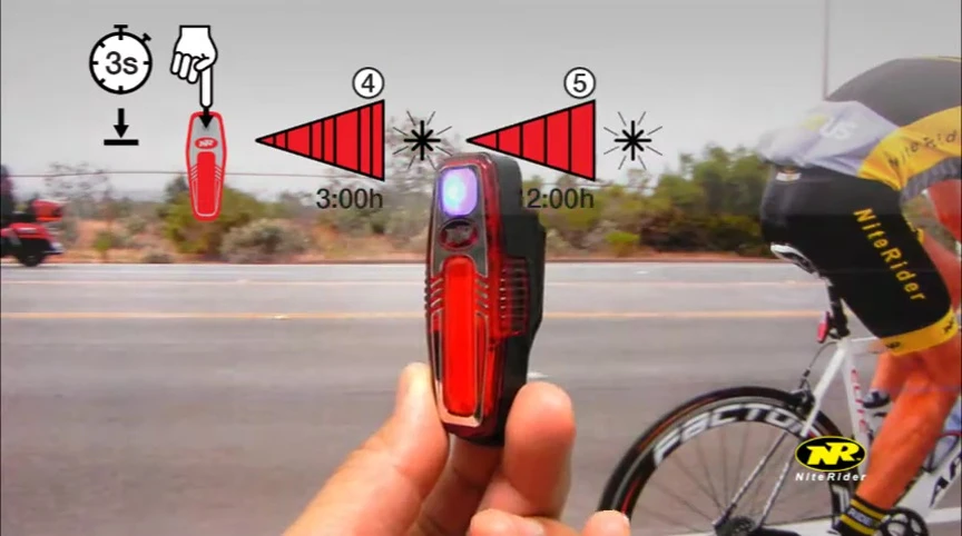 The Sabre35 demonstrating its rapid flash mode.