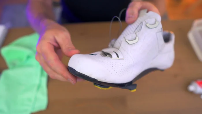 Wipe off the toothpaste with a clean cloth or sponge.