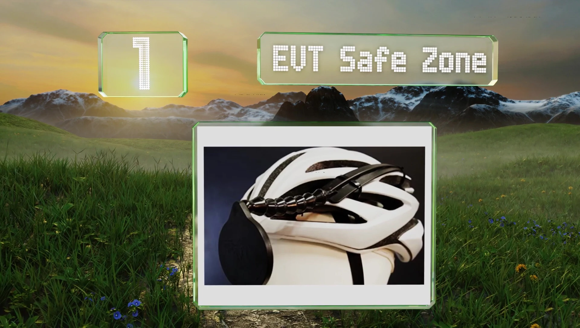 Highlighting the large surface area of the EVT Safe Zone mirror.