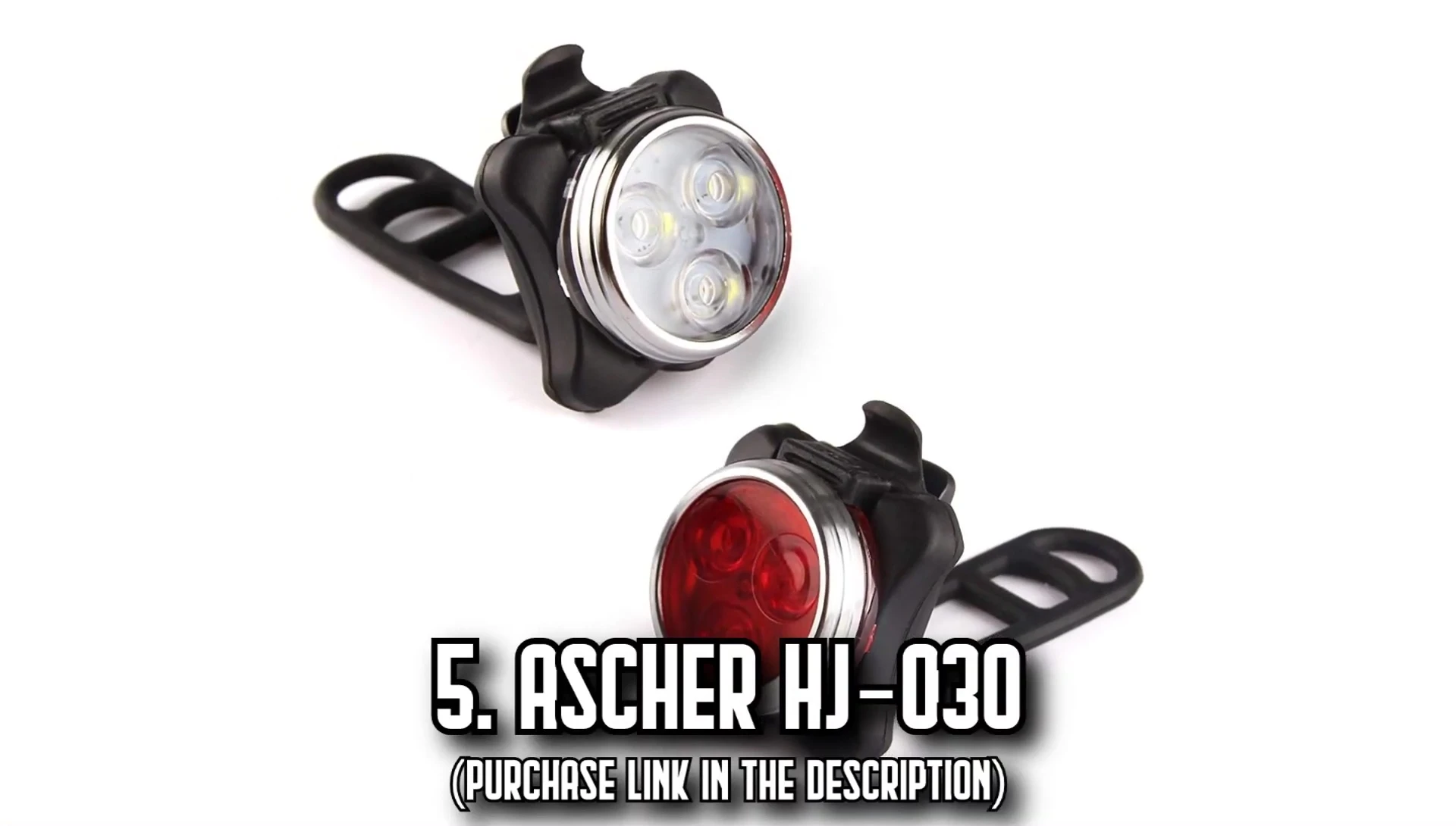 Asher HJ30 bike light set