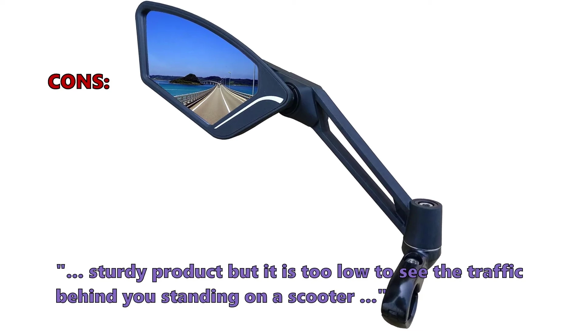 Image of the Drip Rose rotatable bike mirror.
