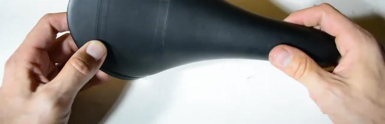 Close-up shot highlighting the seam on the saddle