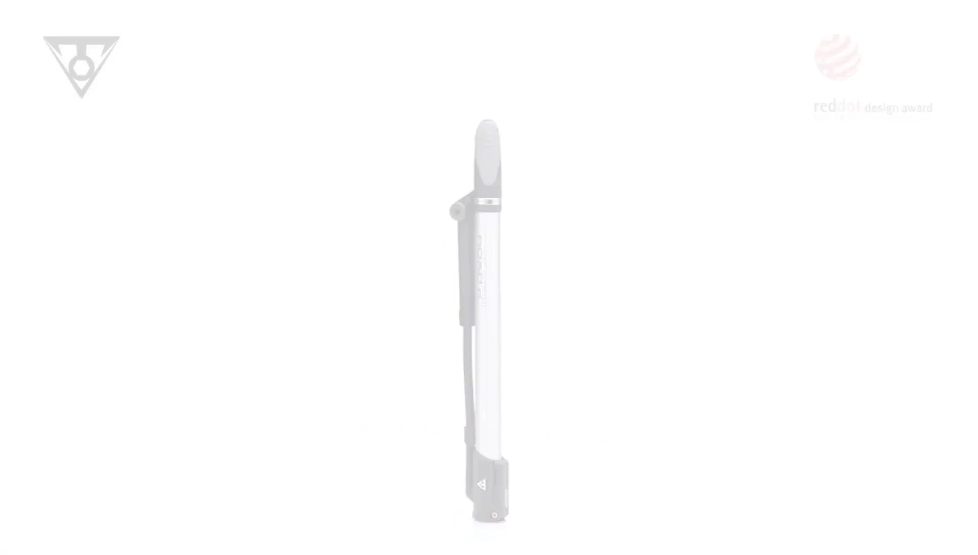 Close-up on the pump head, highlighting its secure clip-on mechanism.