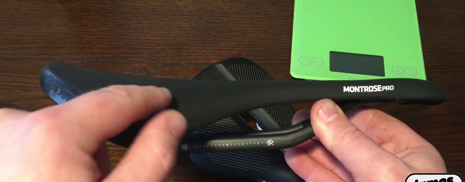 Showing the less pronounced kick-up on the Bontrager Montrose.