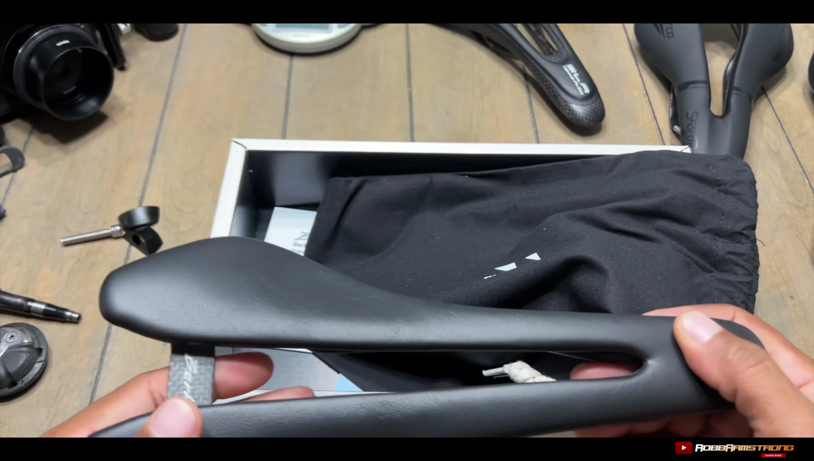 Comparison shot of other saddles mentioned in the video
