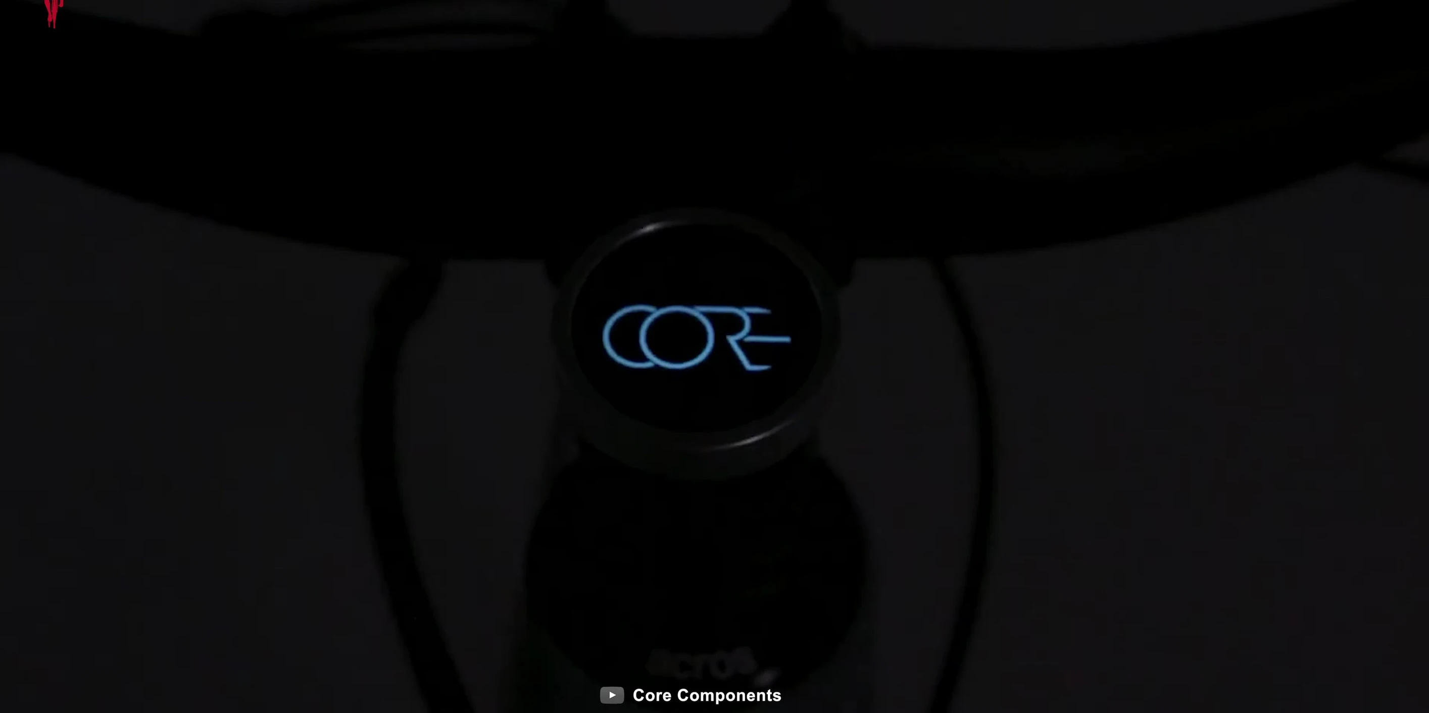 CORE Cap mounted on a bicycle handlebar