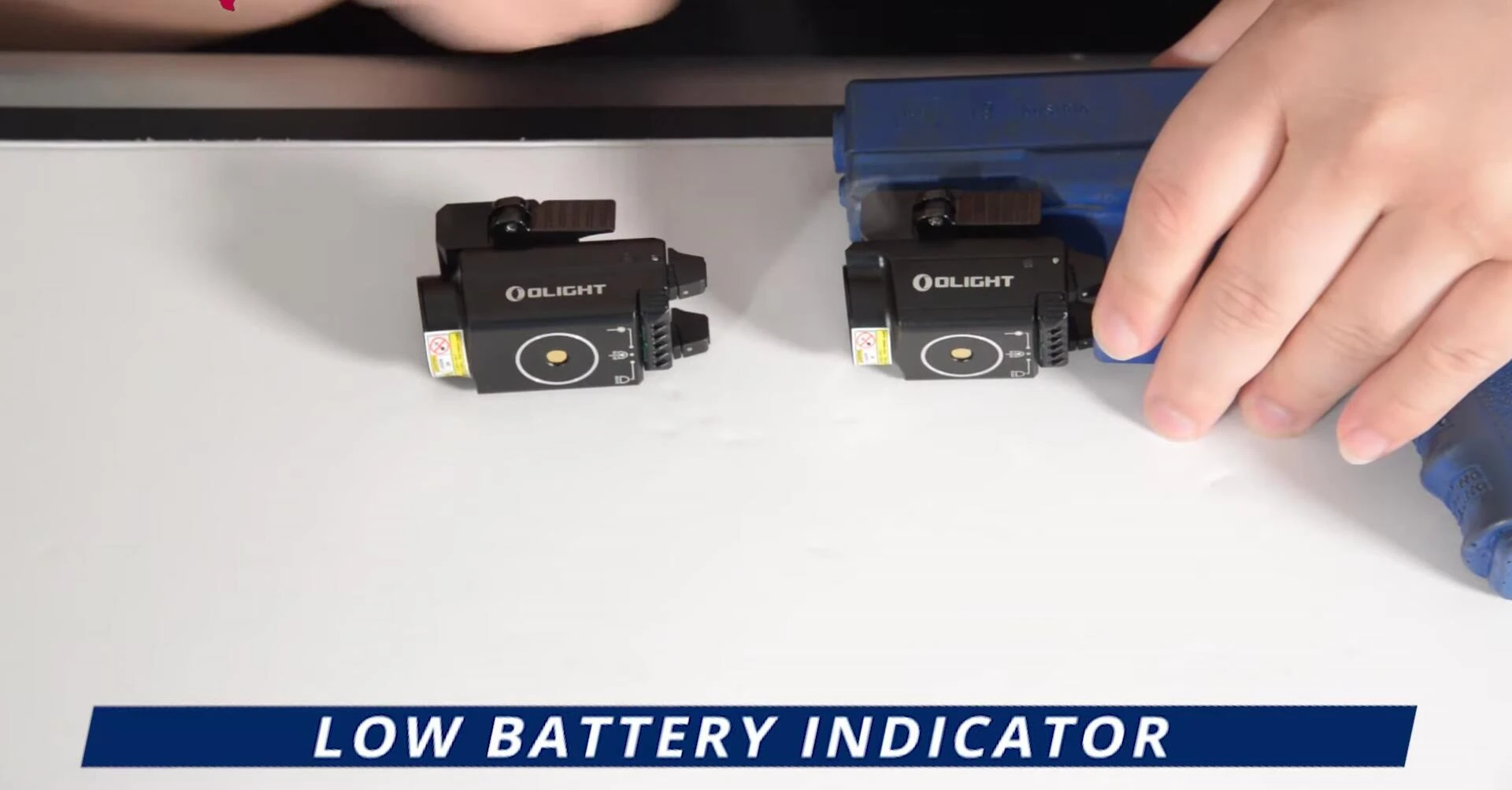 Location of the battery indicator LED.