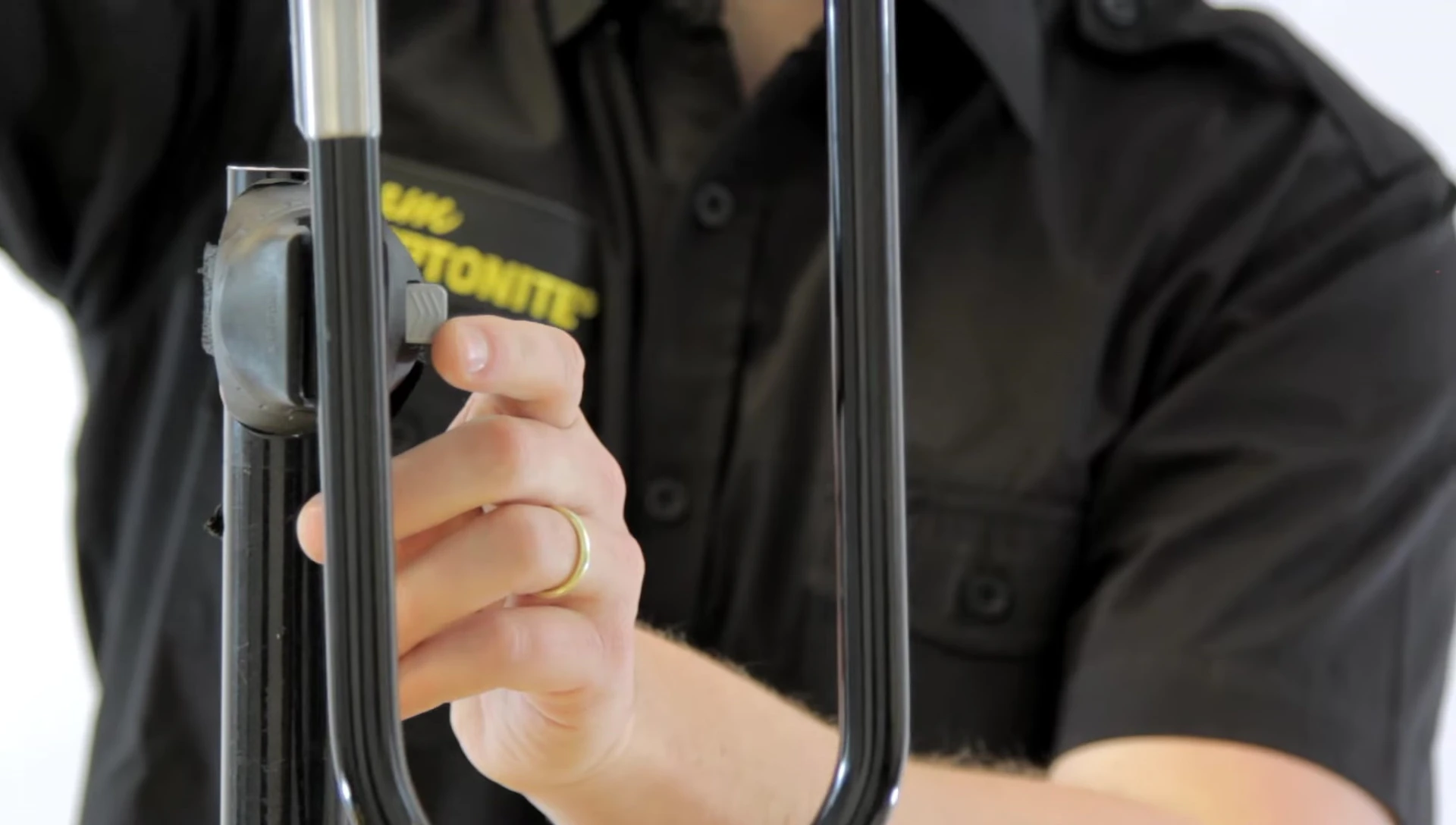 Bracket mounted on a bike frame