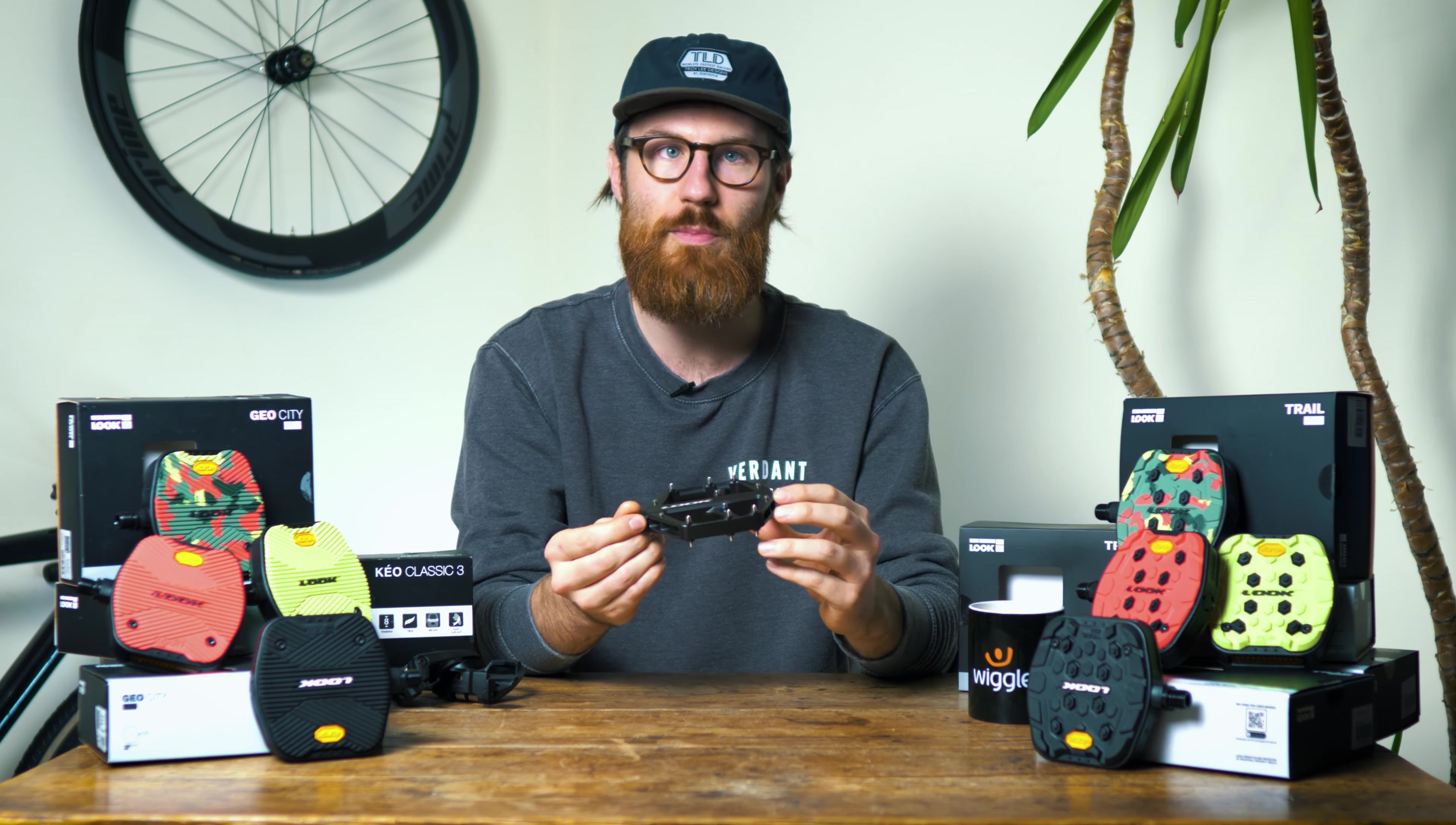 Showing the Trail Rock pedals with their metal pins.